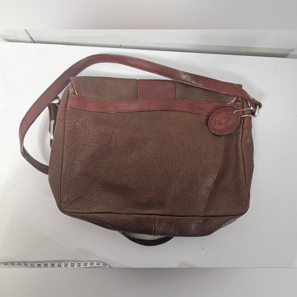 Paolo Piccolo Brown Genuine Leather Satchel Bag! - Picture 11 of 11